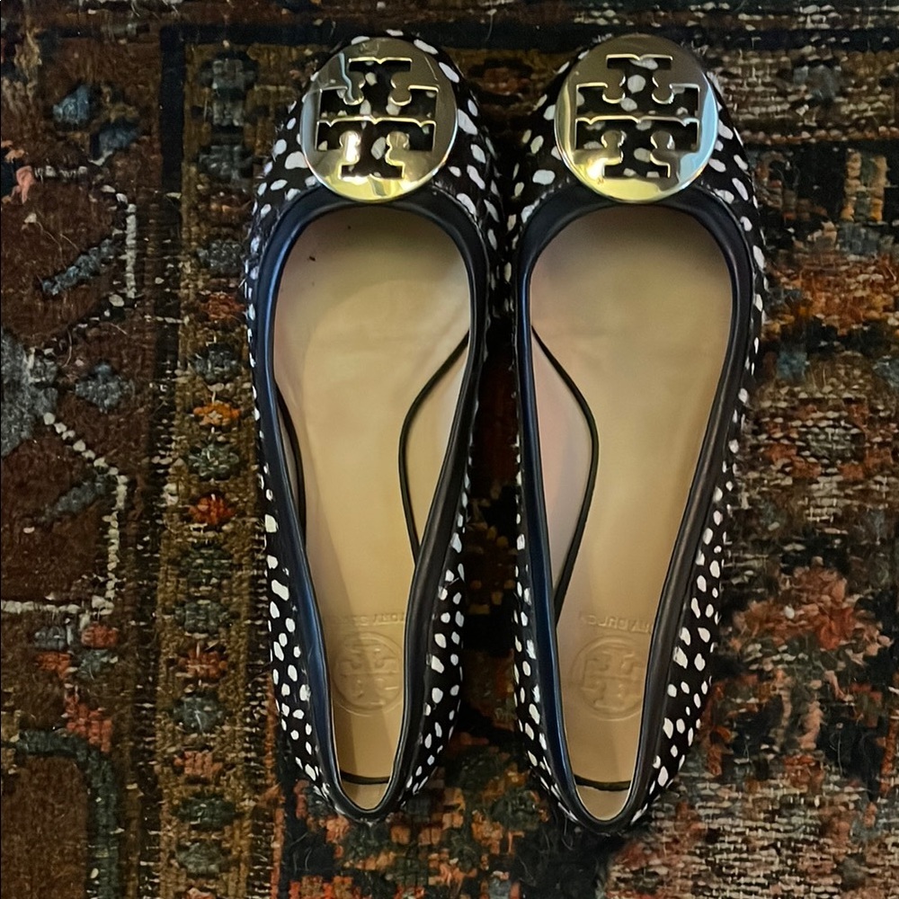 Tory Burch animal print Reva flats 8.5